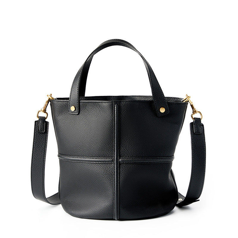 Women's Stylish Genuine Leather Tote w/Crossbody Bag