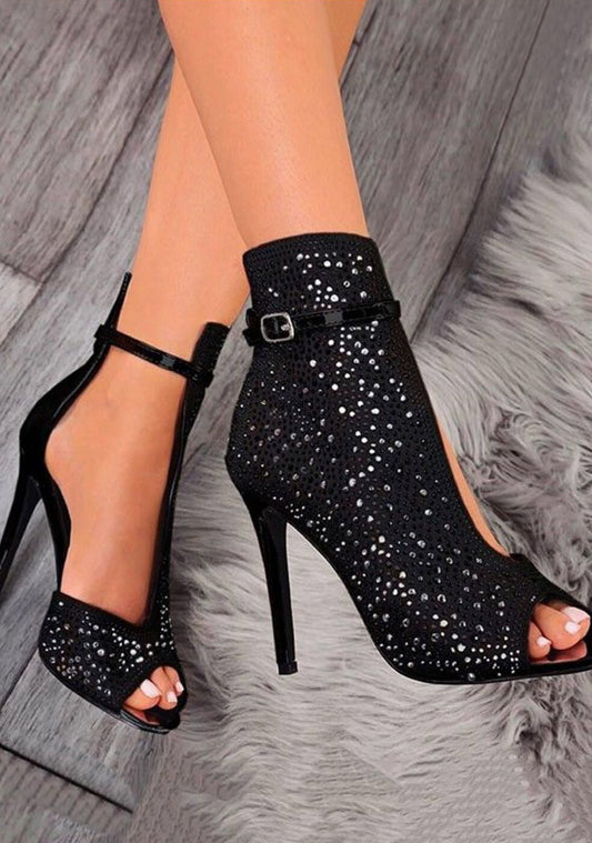 Elegant Stilettos w/Rhinestone Perfect for Wedding or Prom